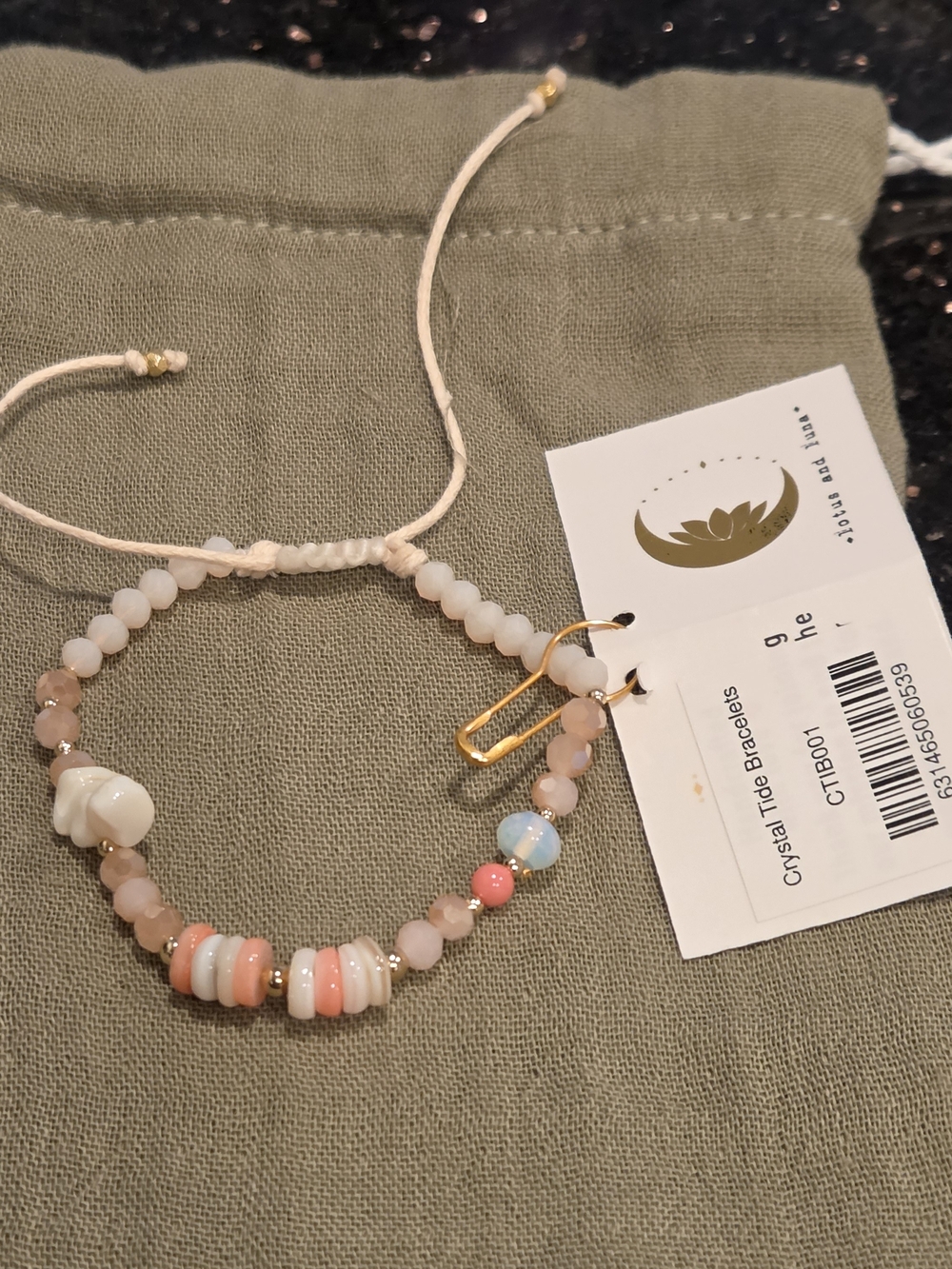 Lotus and Luna Bracelet